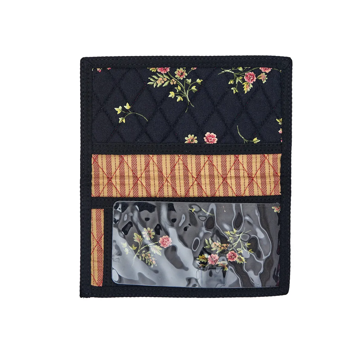 Checkbook Cover, Midnight Rose
