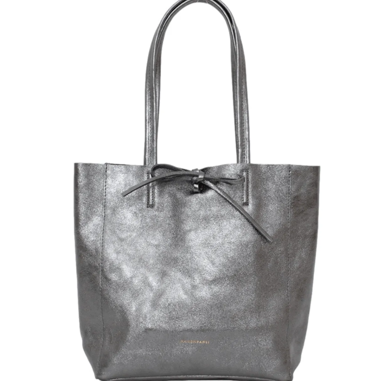 Large Tote Bag | Metallic Grey