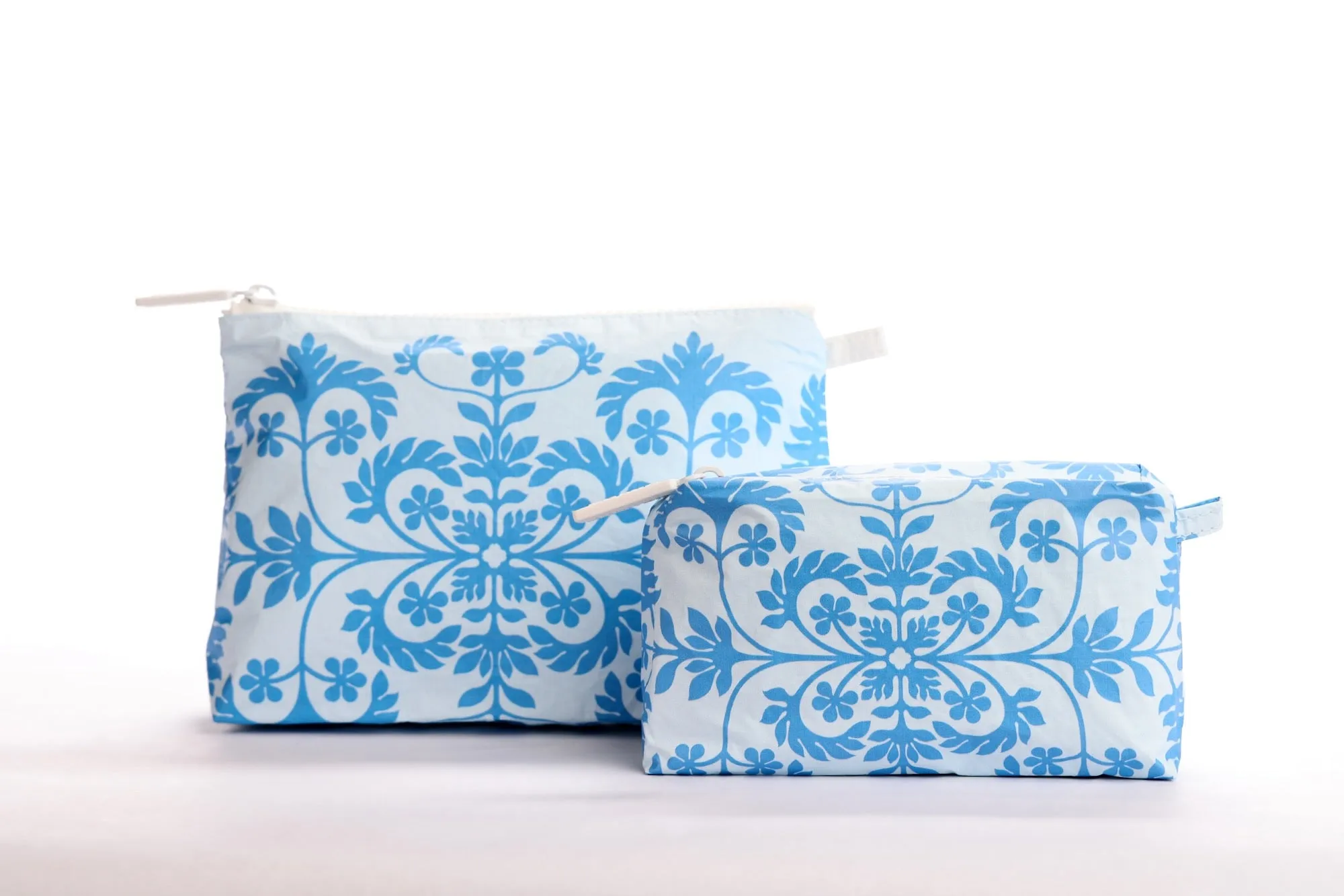 Small Pouch Hawaiian Quilt Blue on Blue